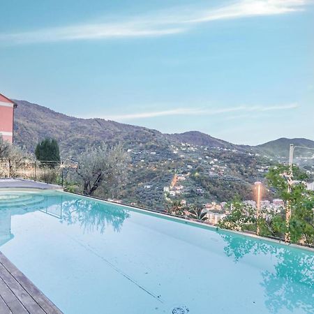 Recco Apartment With View And Pool ภายนอก รูปภาพ