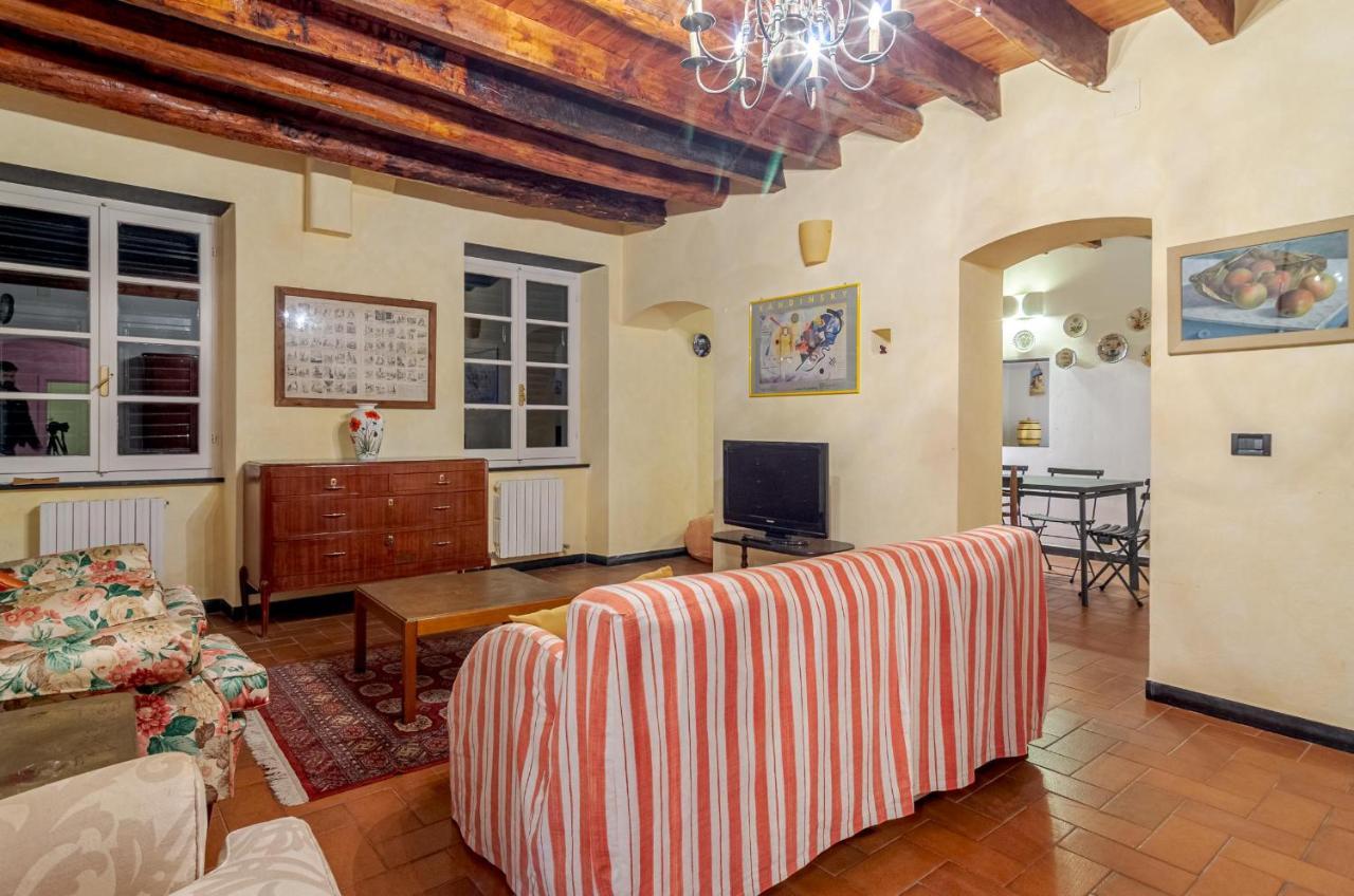 Recco Apartment With View And Pool ภายนอก รูปภาพ