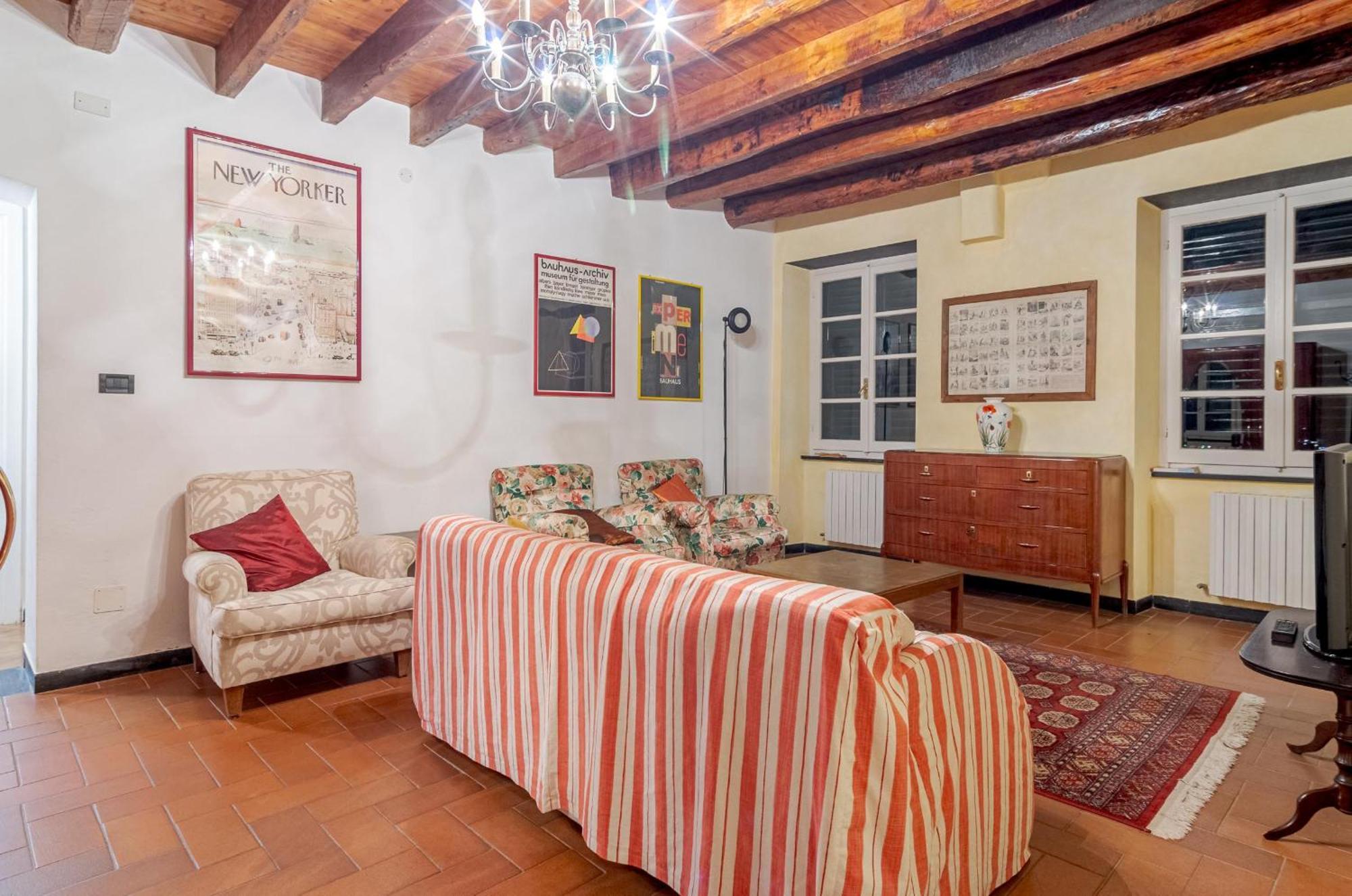 Recco Apartment With View And Pool ภายนอก รูปภาพ
